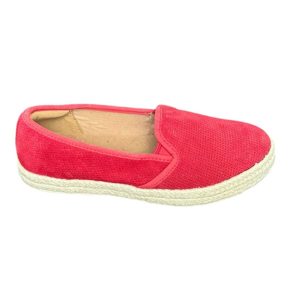 Clarks Womens Red Suede Loafers Espadrilles Size 6 - Picture 4 of 9
